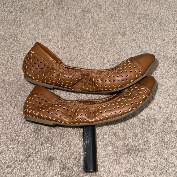 Dexflex Comfort Brown Ballet Ballerina Flats Size 7 Cutout Design (ol) - Picture 5 of 6